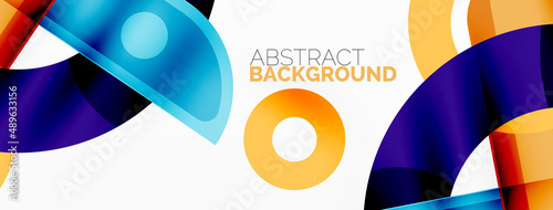 Color geometric stripes, lines abstract background. Minimal geometric template for wallpaper, banner, presentation