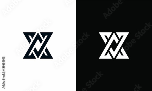 X Logo Design with AV VA Letter 