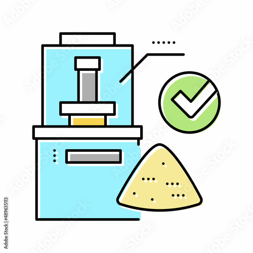wheat quality assessment color icon vector illustration