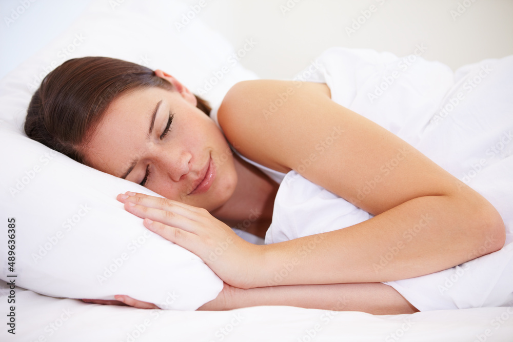 Sleeping beauty. A young woman fast asleep. Sleeping beauty. A young woman fast asleep.