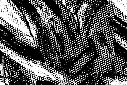 Dirty black and white grunge background. Abstract black spots on white