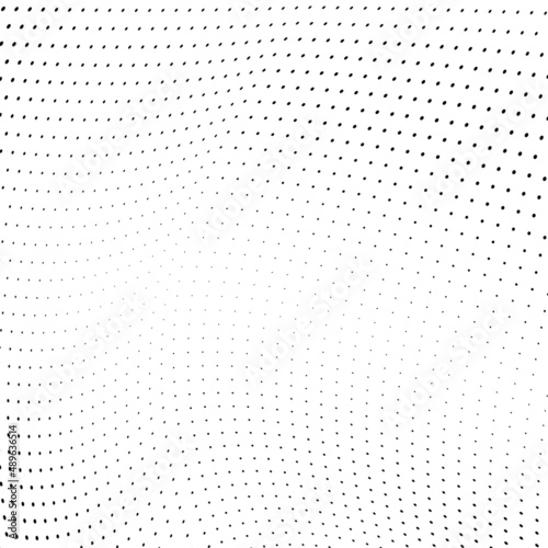 Abstract halftone wave dotted background