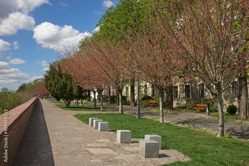 Arpad Toth promenade in Budapest. Hungary