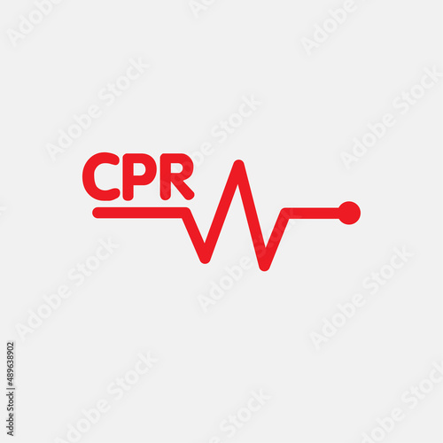 heart cpr medical icon vector design	

