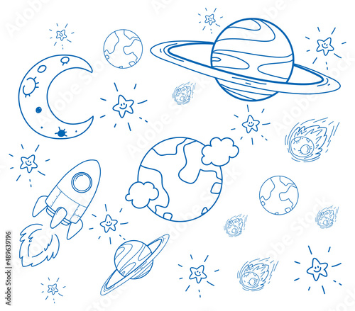 A doodle sketch design on white background