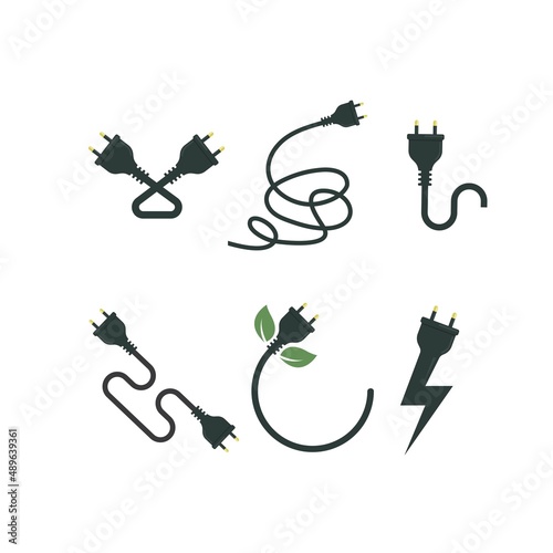 electric cord vector element design  illustration