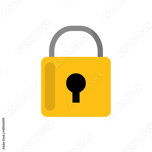 Security icon. Padlock, lock. Editable vectors.