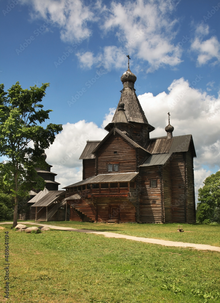 Church of Nativity of Virgin Mary in Vitoslavlitsy village near Novgorod Great. Russia Church of Nativity of Virgin Mary in Vitoslavlitsy village near Novgorod Great. Russia