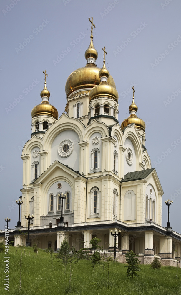 Transfiguration Cathedral in Khabarovsk. Russia