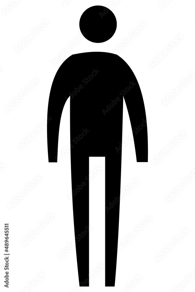 Vector illustration of simple human icon Vector illustration of simple human icon