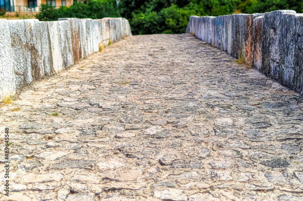  A foot path at old Arslanagica bridge in Trebinje, Bosnia and Herzegovina.