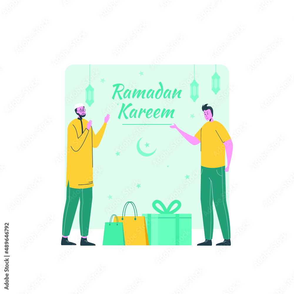 Ramadan kareem concept illustration Ramadan kareem concept illustration