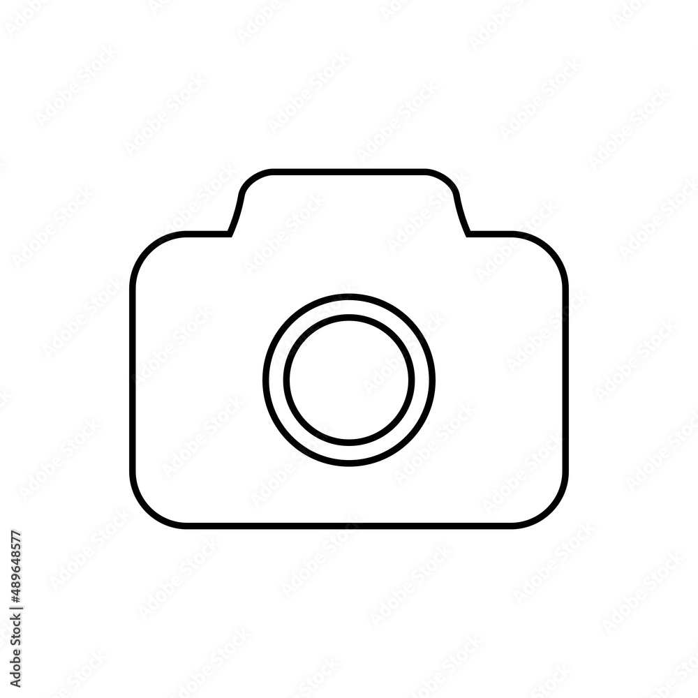 Camera icon in line style Camera icon in line style