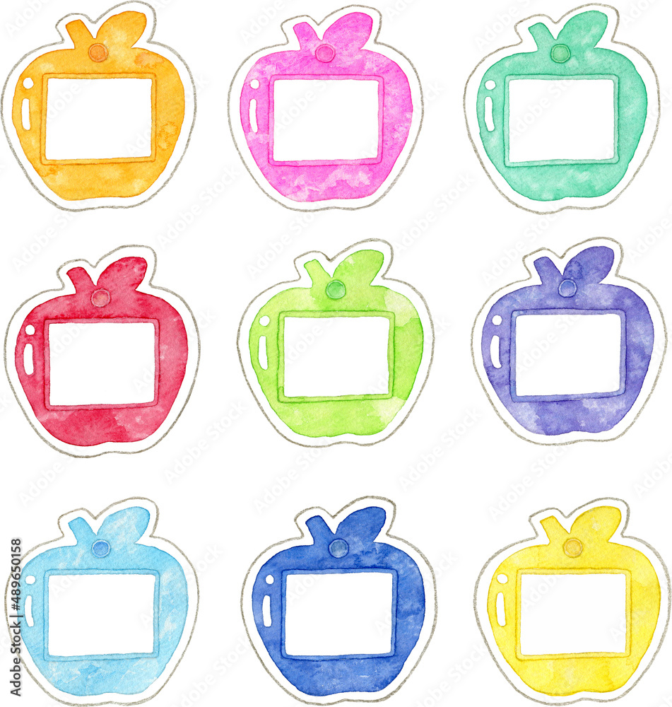 セット素材 名札のイラスト Stock イラスト Adobe Stock