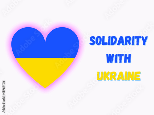 Solidarity With Ukraine Abstract. National security society, prevention of war in Ukraine.