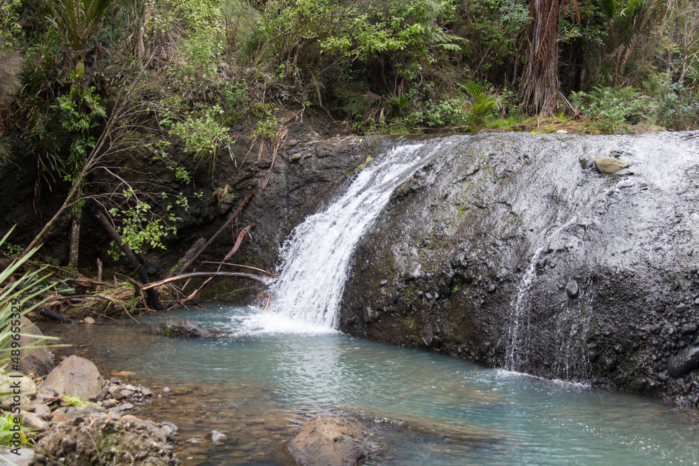 Wainamu or Waitohi waterfalls, West coast of North Island, New Zealand.