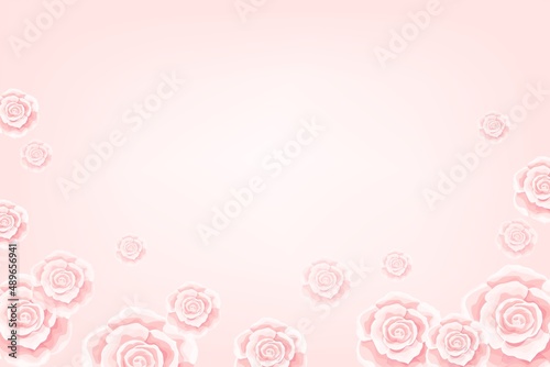 Flower soft background with cream rose flower bud