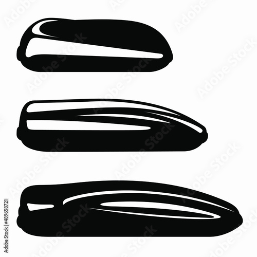 "Car roof boxes" vector symbols