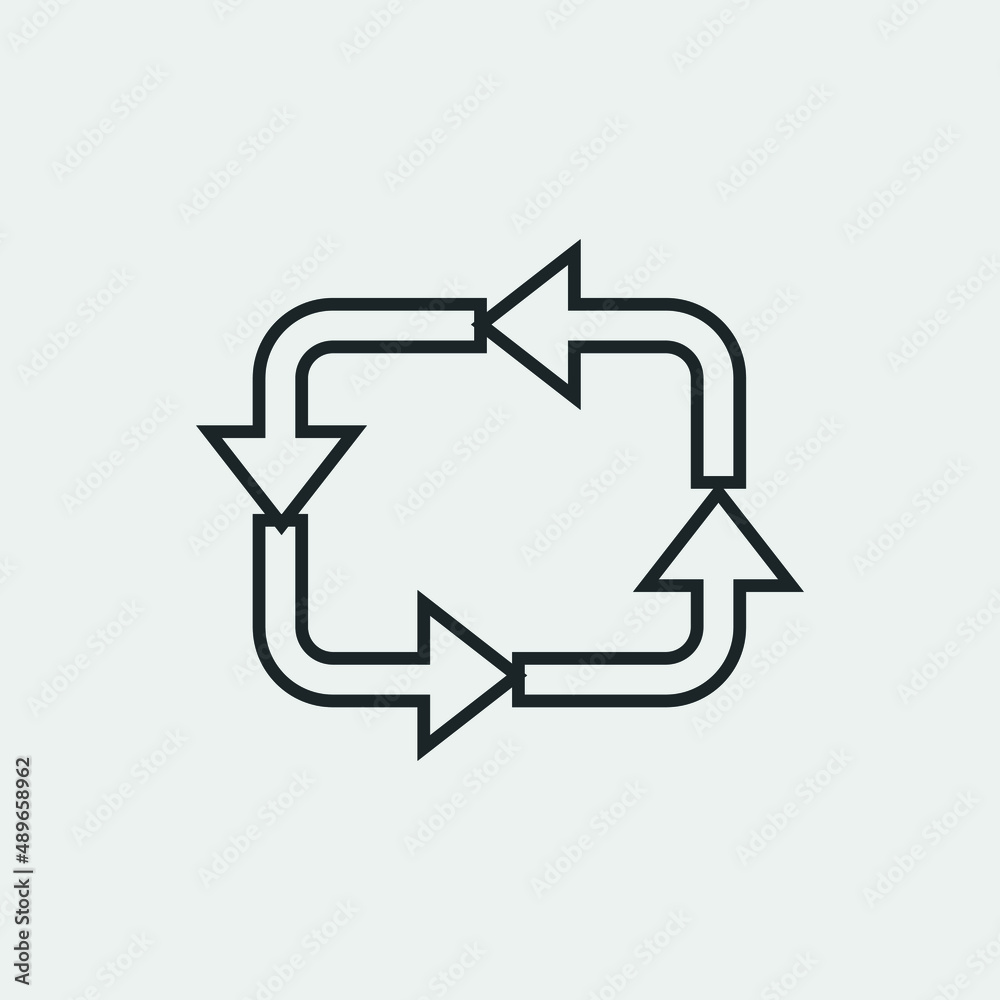 Circulation vector icon illustration sign Circulation vector icon illustration sign