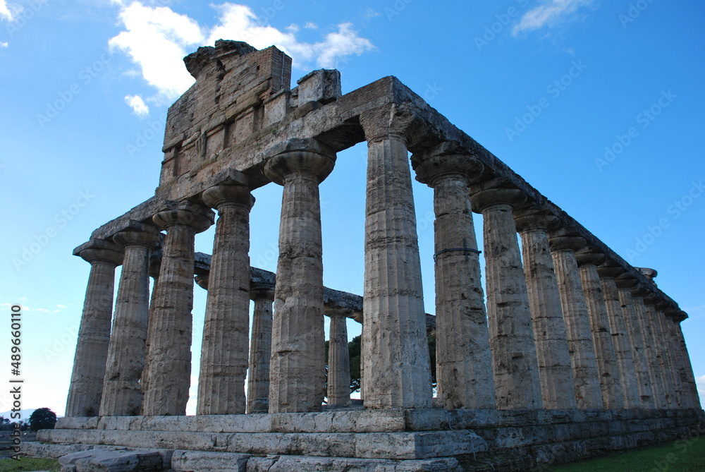 Paestum Archaeological Park in Italy 
