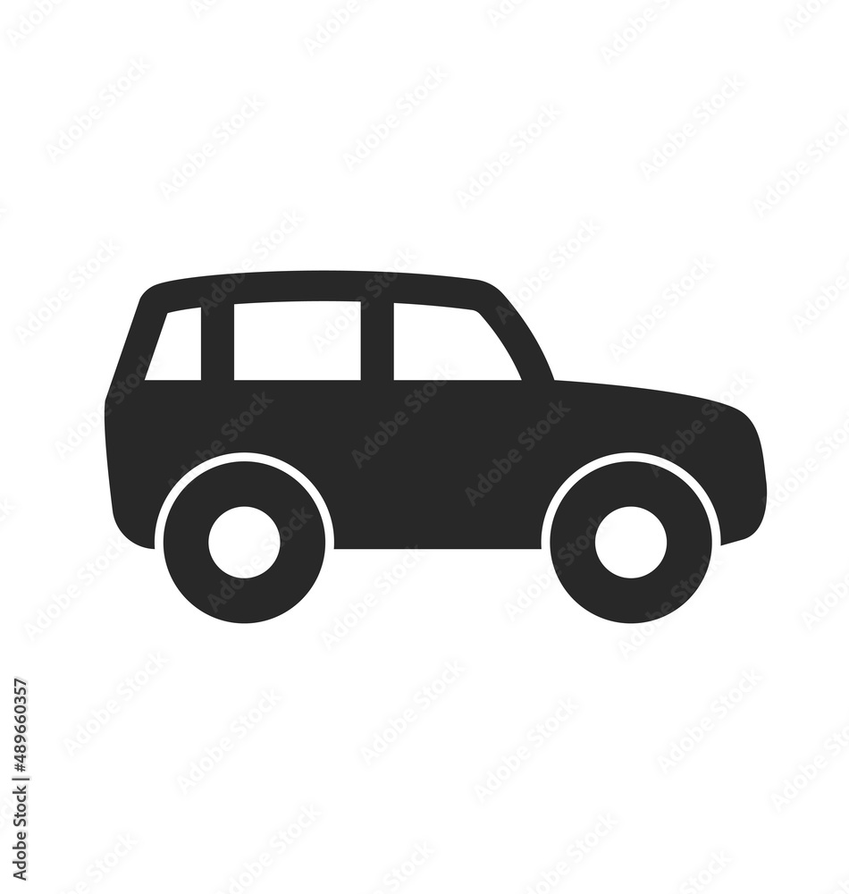 car silhouette 4x4 wheel drive simple icon car silhouette 4x4 wheel drive simple icon