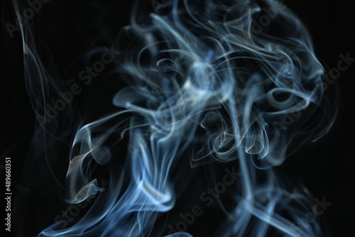 Wallpaper Mural texture smoke black background, bract air waves fog Torontodigital.ca