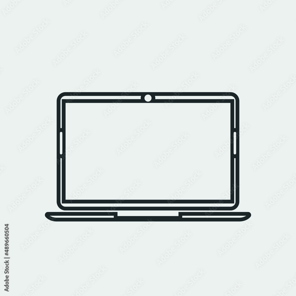 Laptop vector icon illustration sign Laptop vector icon illustration sign