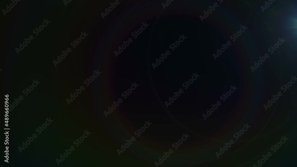 Optical lens flare transition effect Optical lens flare transition effect