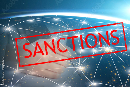 sanctions against Russia,closure of airspace,ban on international flights of aircraft,denial of visas,seizure of property of oligarchs and politicians,Element of the image provided by NASA