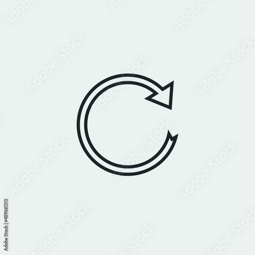 Free Download Reload vector icon illustration sign  - GFXLoad