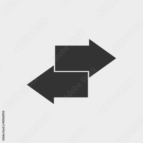 Substitution vector icon illustration sign 