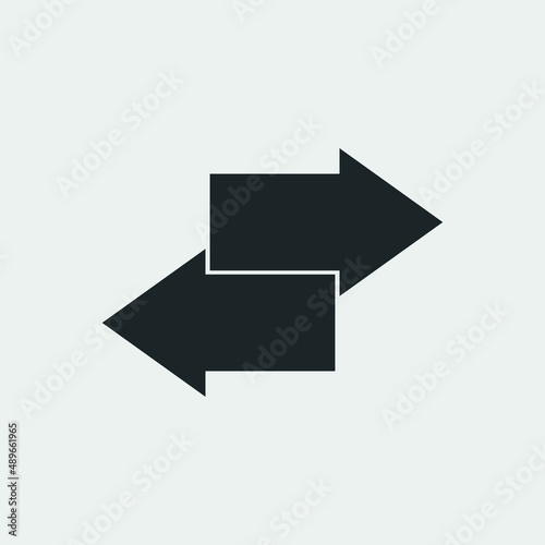 Substitution vector icon illustration sign 