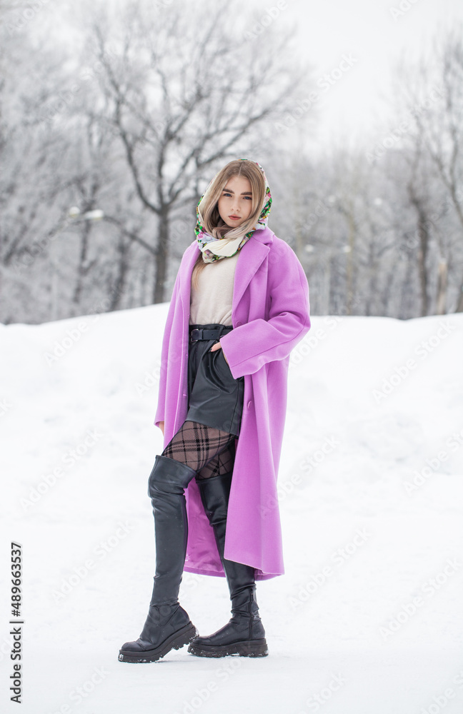 Full length portrait of young beautiful woman