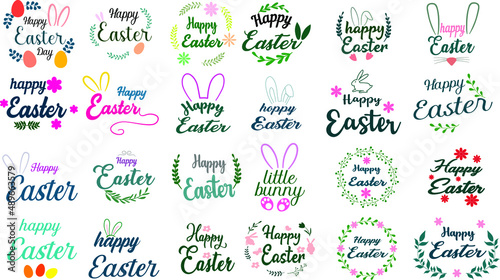 Happy Easter Day Vector design illustrationa isolated