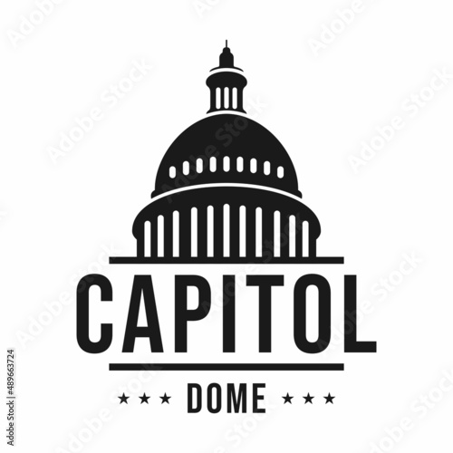 Fotobehang Capitol dome logo design inpsiration