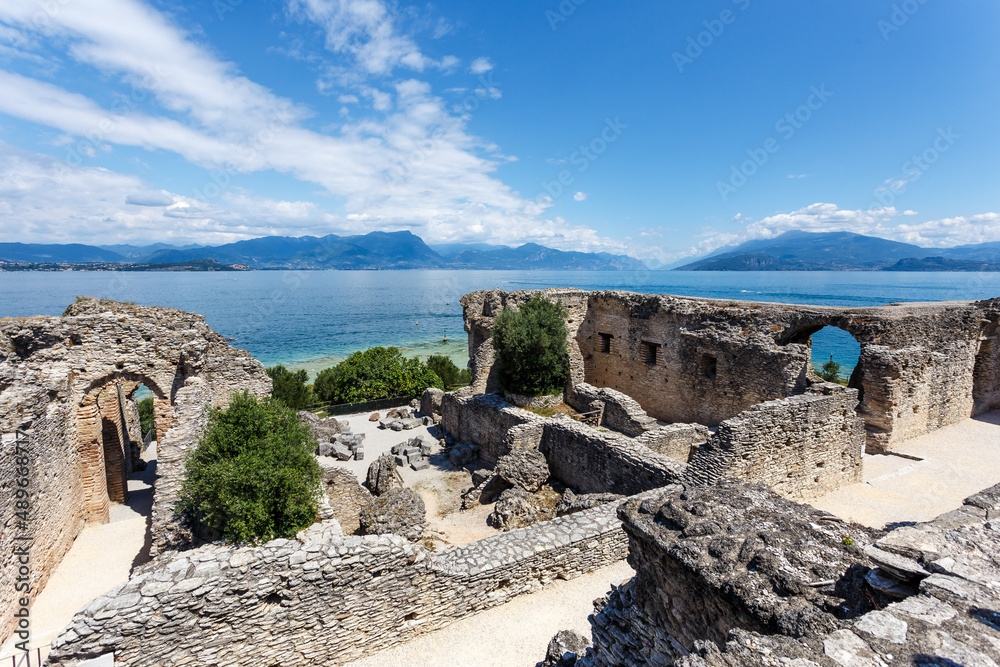 Ancient ruins overlooking the sea