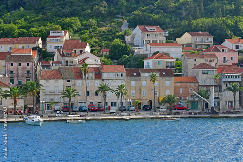 Korcula, Croatia- september 3 2021 : picturesque city in summer