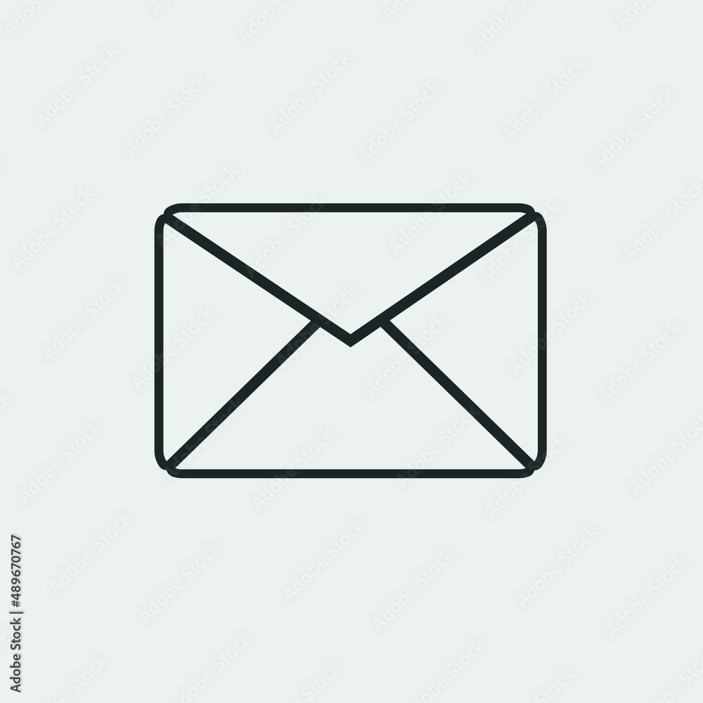 Envelope mail vector icon illustration sign Envelope mail vector icon illustration sign