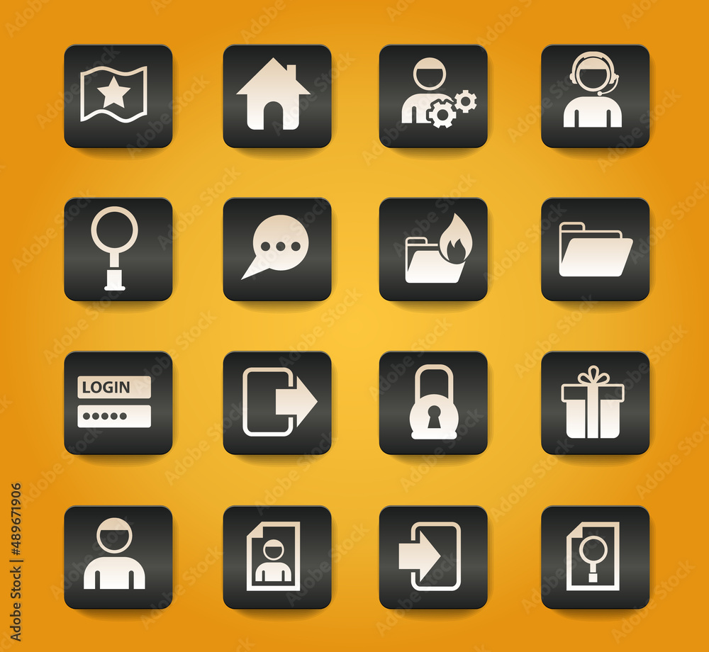 forum interface icon set forum interface icon set