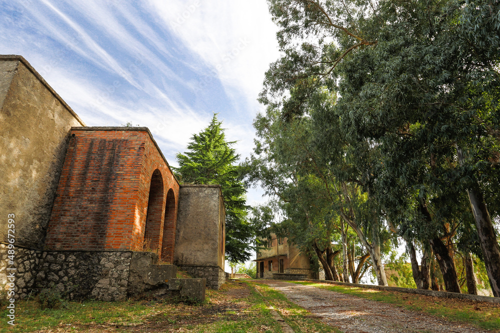 Fototapeta premium Traditional stone and brick building