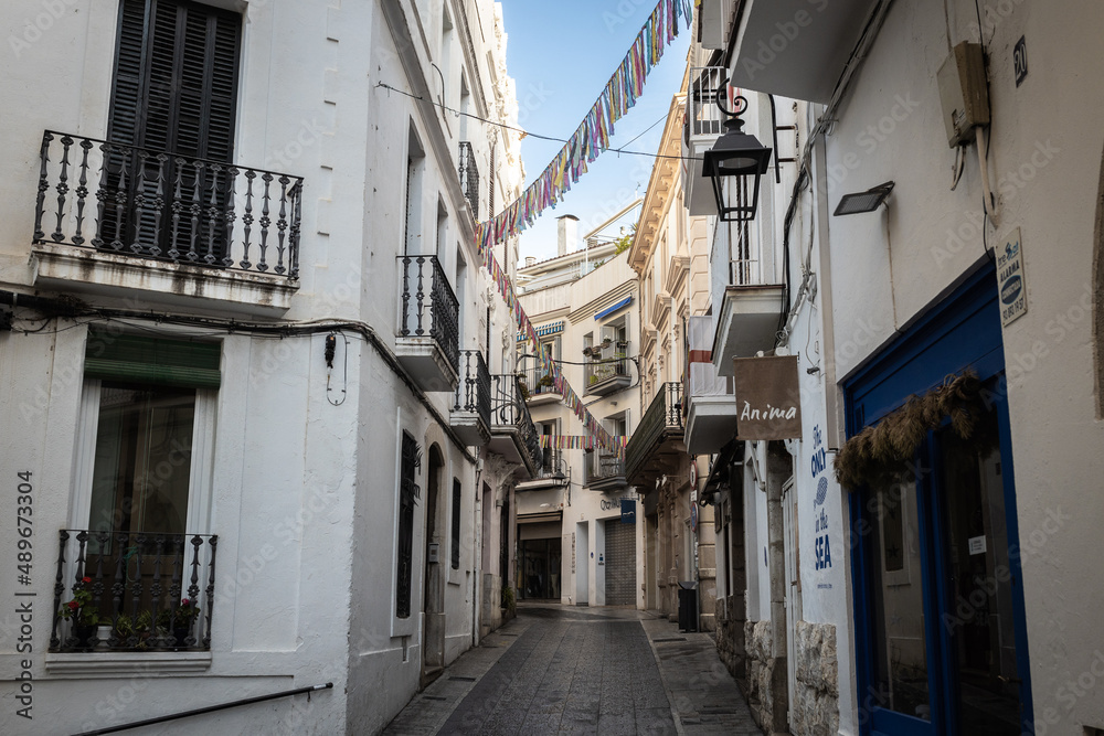 Narrow Streets in Sitges, Spain