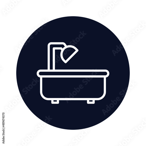 Shower bath Vector icon which can easily modify or edit

