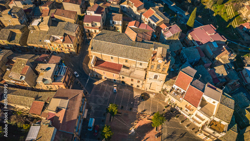 Photos Aerial View of Aidone City Centre, Enna, Sicily, Italy, Europe