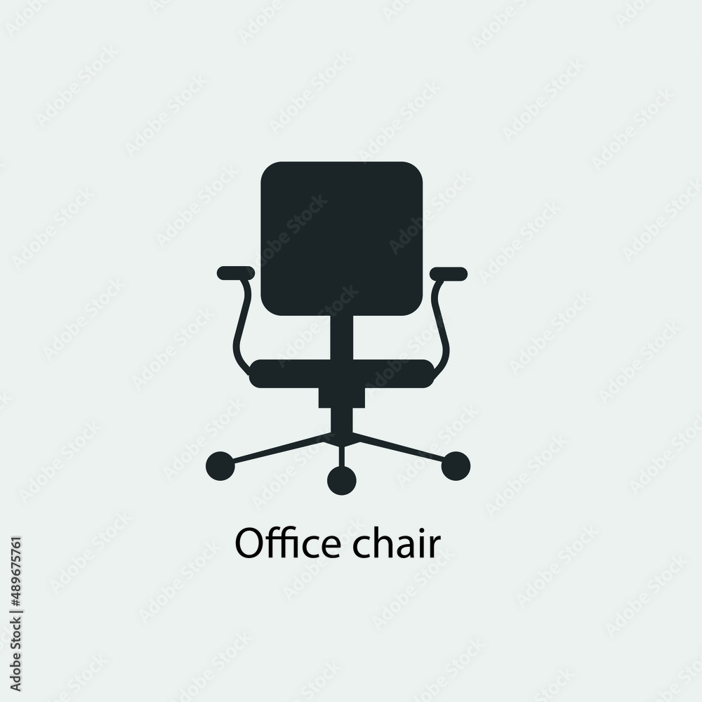 Office chair vector icon illustration sign Office chair vector icon illustration sign