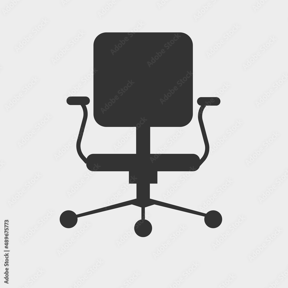 Office chair vector icon illustration sign Office chair vector icon illustration sign