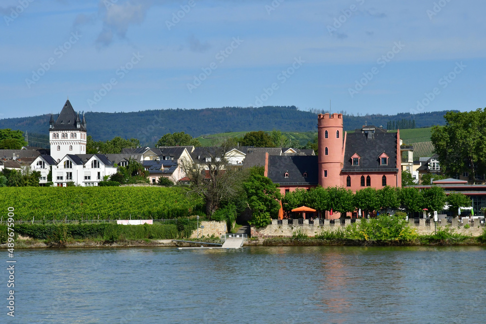 Rhine valley; Germany- august 11 2021 : the Rhine valley