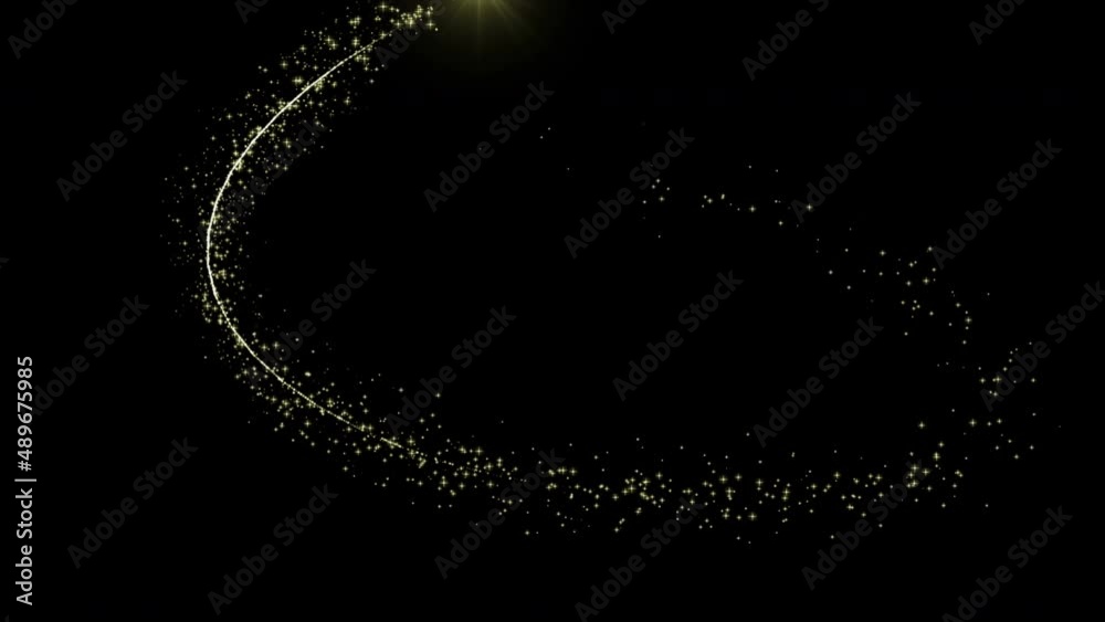Sparkling Trail - Stars - Glittering particle effect animation