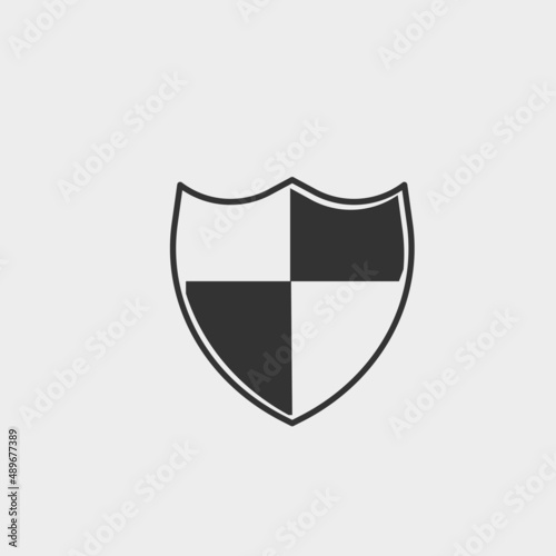 Shield vector icon illustration sign Free Download Shield vector icon illustration sign - GFXLoad