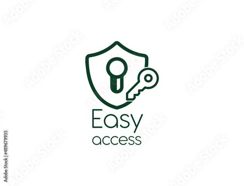 easy access icon vector illustration 