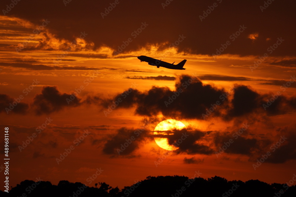 When the rising plane passes on top of the rising sun When the rising plane passes on top of the rising sun